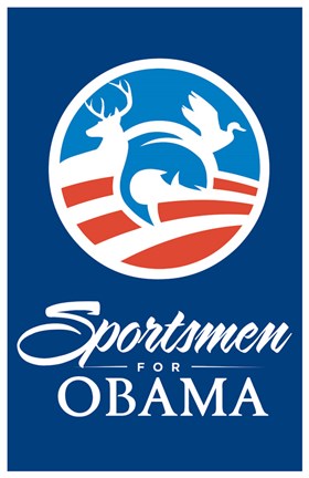 Framed Barack Obama - (Sportsmen for Obama) Campaign Poster Print