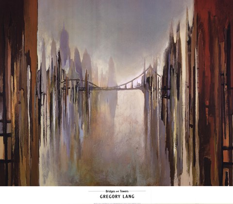 Framed Bridges and Towers Print