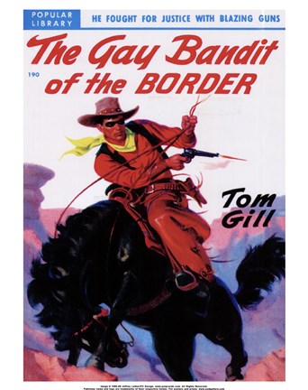 Framed Gay Bandit of the Border Print