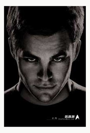 Framed Star Trek XI - James T. Kirk - style E Print