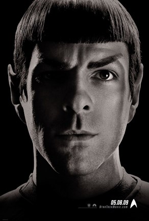 Framed Star Trek XI - Spock - style F Print