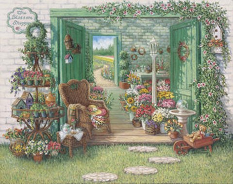 Framed Blossom Shoppe Print