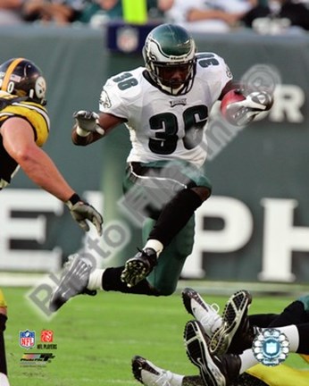 Framed Brian Westbrook 2008 Action Print