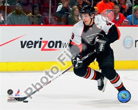 Framed Daniel Briere 2008-09 Home Action Print