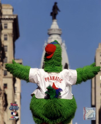 Framed Philly Phanatic 2008 World Series Parade Print