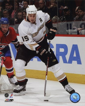 Framed Ryan Getzlaf 2008-09 Away Action Print