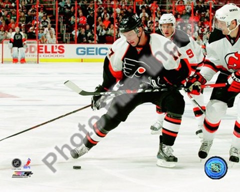 Framed Jeff Carter 2008-09 Home Action Print