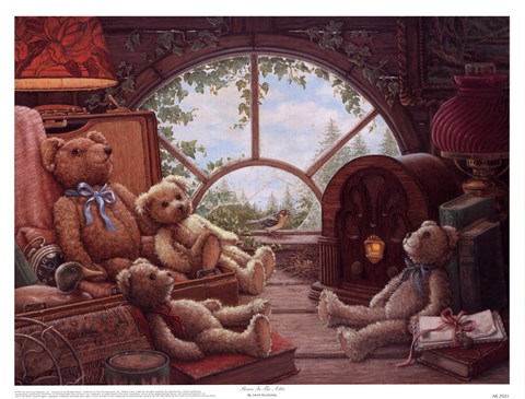 Framed Bears In The Attic Print