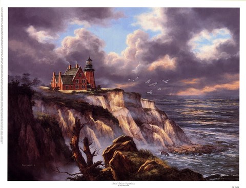 Framed Block Island Lighthouse Print