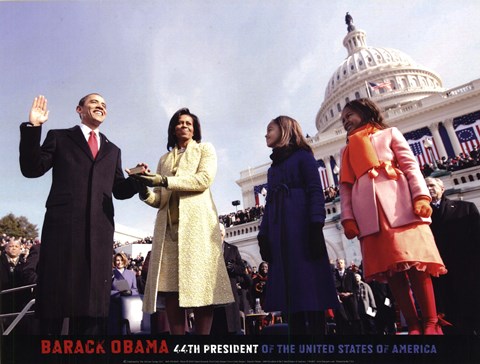 Framed Barack Obama: 44th President of the United States of America Print