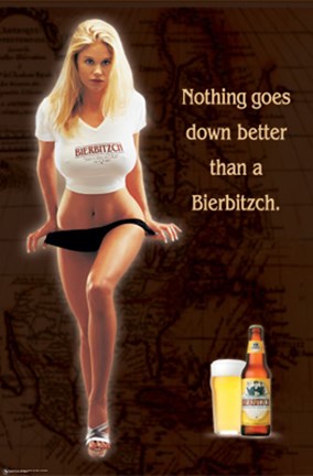 Framed Bierbitzch - Woman Print