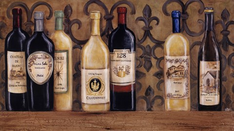 Framed Wines of the World Print