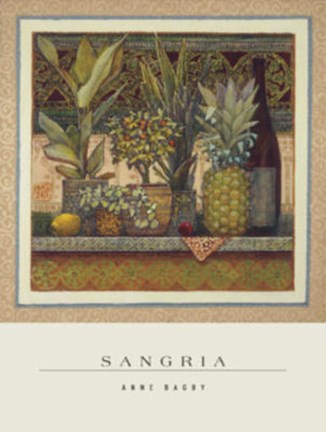 Framed Anne Bagby - Sangria Print