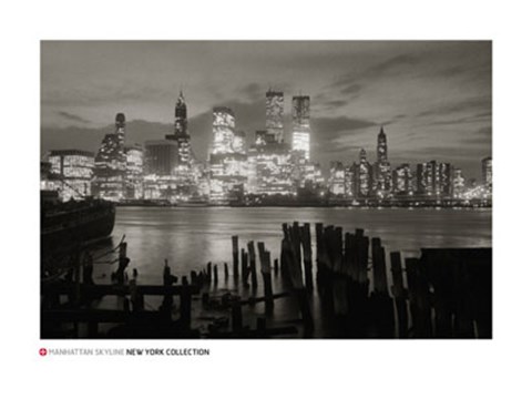 Framed Manhattan Skyline Print