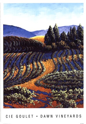 Framed Dawn Vineyards Print