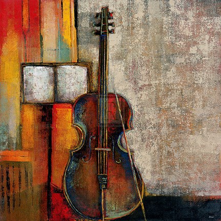 Framed Violincello Print