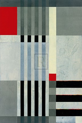 Framed White Stripes II Print