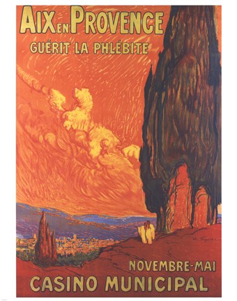 Framed Aix En Provence Print