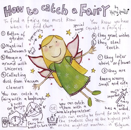 Framed How to Catch a Fairy Print