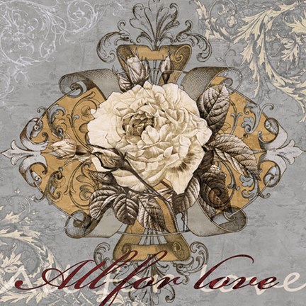 Framed All for Love Print