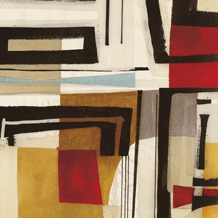 Framed Geometric I Print