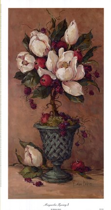 Framed Magnolia Topiary I Print