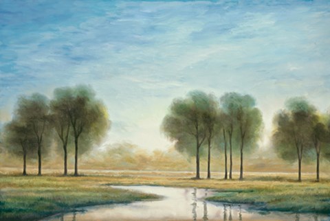 Framed Morning Reflection I Print