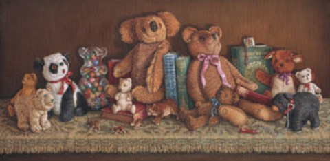 Framed Teddy Bear Collection Print