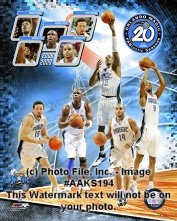 Framed 2008-09 Orlando Magic Team Composite Print