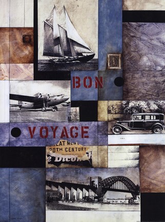 Framed I Sea By Air By Land III Print