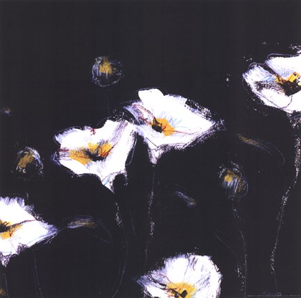 Framed Preening Poppies Print