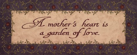 Framed Mother&#39;s Heart Print