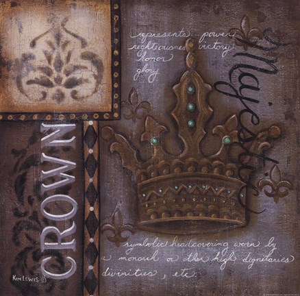 Framed Crown Print