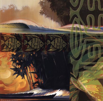 Framed Surf Story V Print