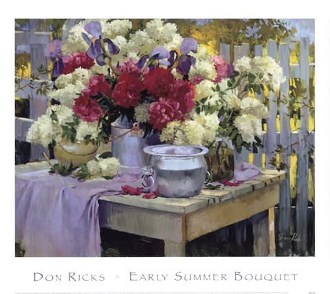 Framed Early Summer Bouquet Print