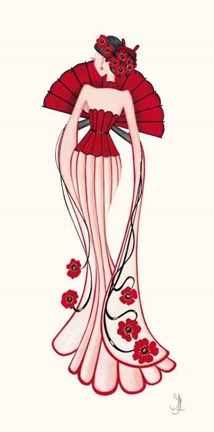 Framed Geisha II Print