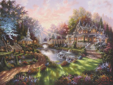 Framed Morning Glory Print