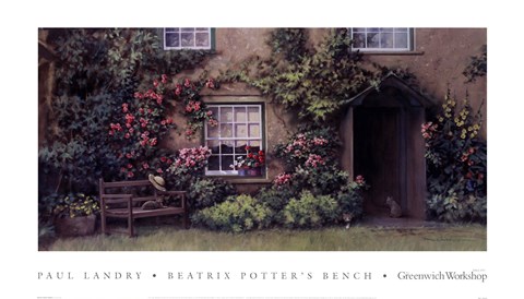 Framed Beatrix Potter&#39;s Bench Print