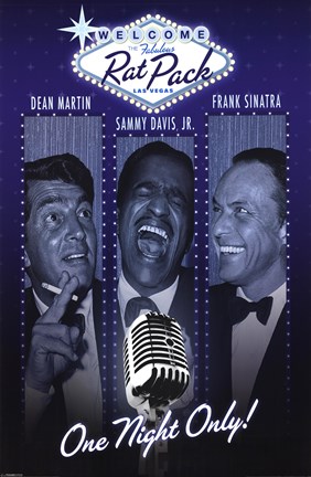 Framed Rat Pack - One Night Only Print