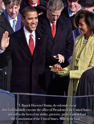 Framed Obama - Inauguration Print