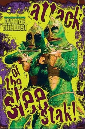Framed Land of the Lost - Sleestak Print