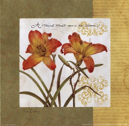 Framed Garden Inspiration III Print