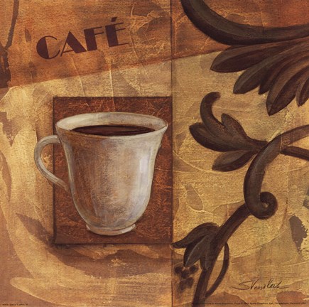 Framed Deco Coffee IV Cafe Print