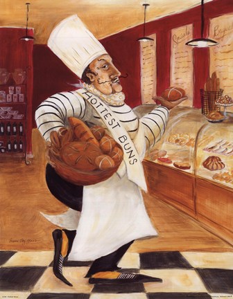 Framed Hottest Buns Print