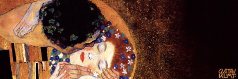 Framed Kiss, c.1908 (detail, dark) Print