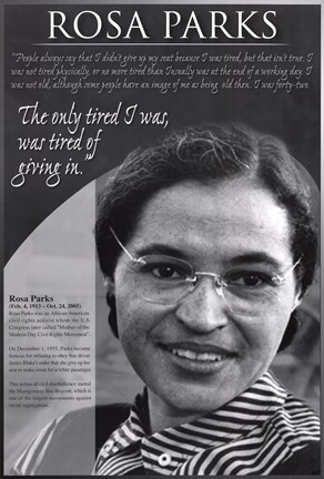 Framed Famous Americans - Black History 2 Print