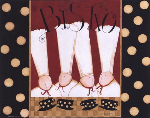 Framed Bistro Chefs Print