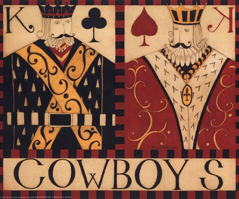 Framed Cowboys Print