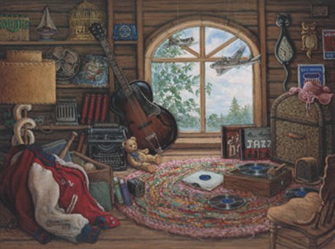 Framed Attic Treasures Print