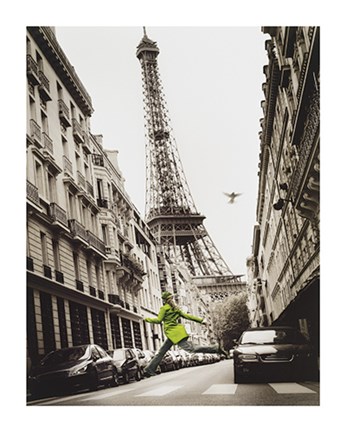 Framed Big Jump in Paris Print